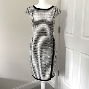 Ann Taylor Striped Tweed Work Dress, Size 4